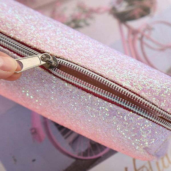 

pencil cases 1pc square color large capacity storage pen bags pouch for girs student school kawaii stationery s0b5