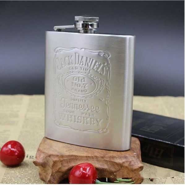

hip flasks whisky bottle stainless steel wine flask 7oz travel alcohol pocket silver bottles