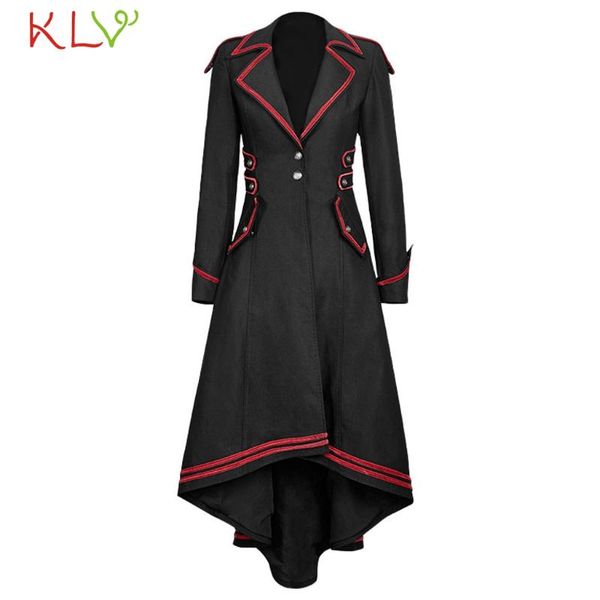 

women's jackets women jacket vintage gothic punk long button outfits winter autumn coats casual female outwear womens clothes 2021 19au, Black;brown