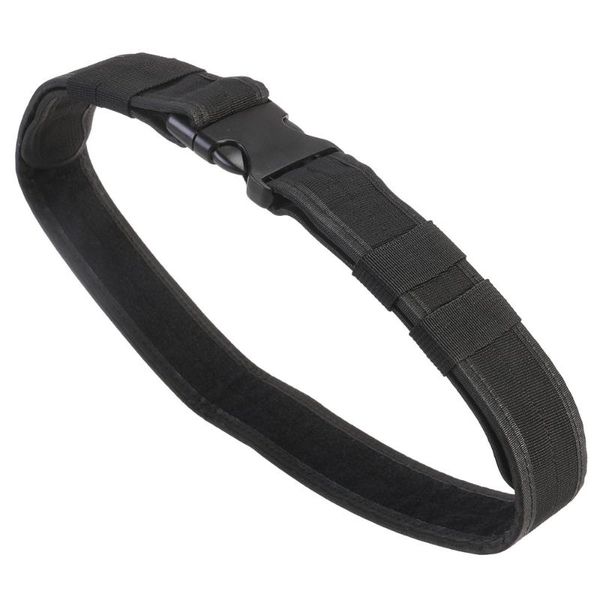 

combat gear utility nylon belt (black) waist support, Black;gray
