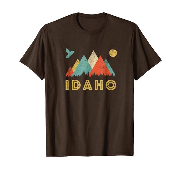 

retro vintage idaho throwback shirt and gift, White;black