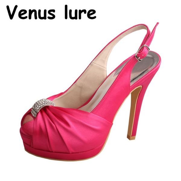 

dress shoes lure fuchsia bling platform for women high heeled 12cm, Black