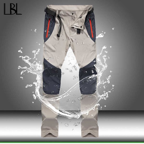 Pantaloni tattici impermeabili Uomo Cargo Primavera Estate Quick Dry Pantaloni Uomo Outdoor Sport Trekking Campeggio Pantaloni da pesca 4XL 210616