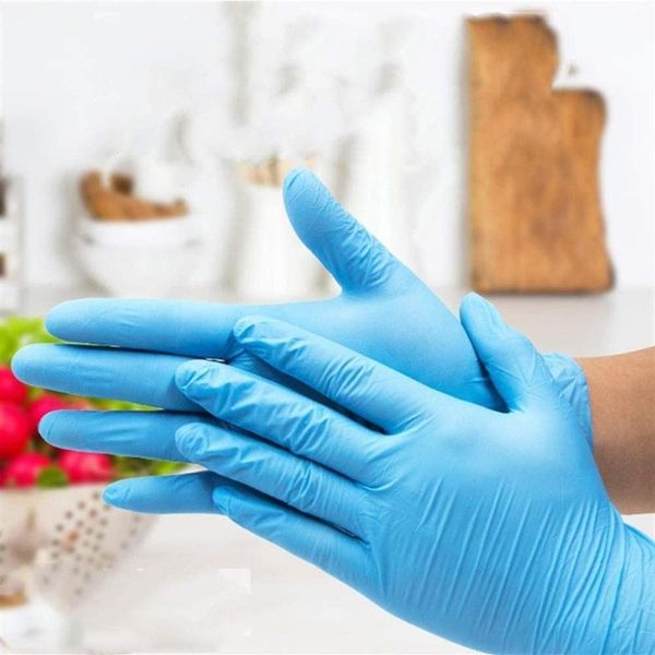 

disposable gloves thick and durable latex -grade nitrile rubber for catering kitchen 25 pcs