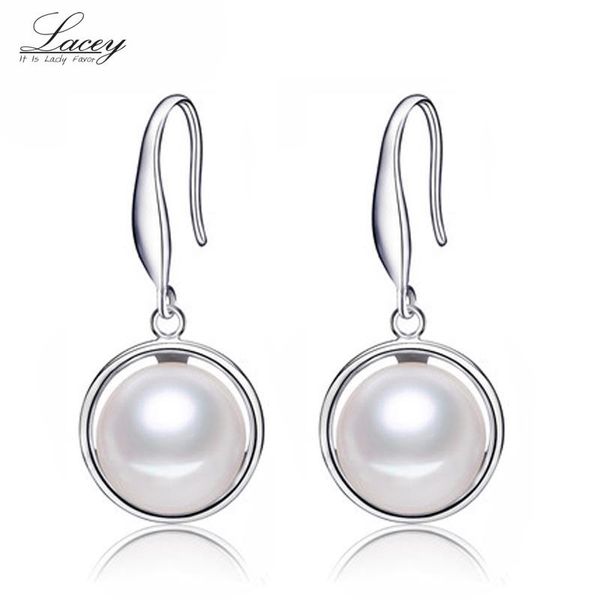 

dangle & chandelier earrings with pearl,real natural freshwater pearl drop for women,925 silver fine jewelry girl party gift