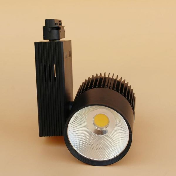 

modern led track light lamp long design 30w 35w 2 wire clothing shop windows showrooms exhibition spotlight cob rail spot lights