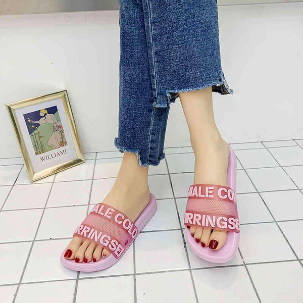

slippers slides women summer home flat heel sandals shoes indoor colored soft flip flops bathroom 3zrk, Black