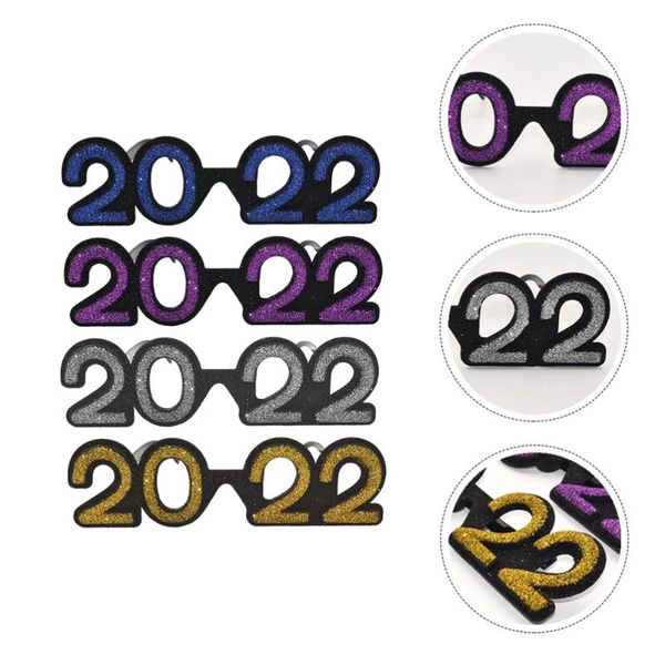 

party decoration 4pcs glasses funny celebration props (assorted color)