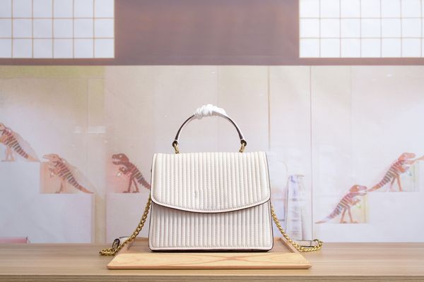 

classics stripe white bags womens fashion bag handbags luxury design genuine leather and alloy women designer popular wallet trendy purse