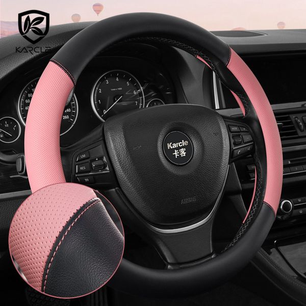 

car 38cm microfiber pu leather case women 15 inch cover steering wheel for golf/