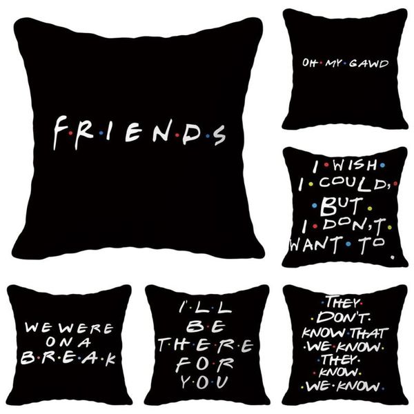 

black colors letter cushion covers cotton bed pillowcases christmas living room sofa decorative throw pillows pillow case