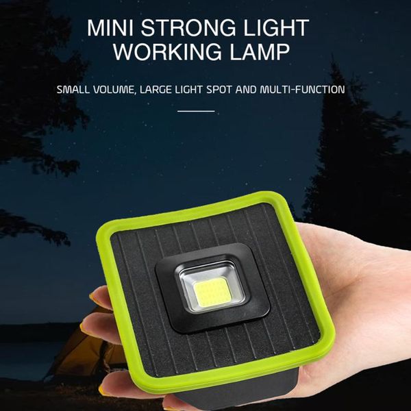

portable lanterns hook working light 2 modes cob torch usb recharge lantern outdoor emergency 90Â° rotation camping lamp