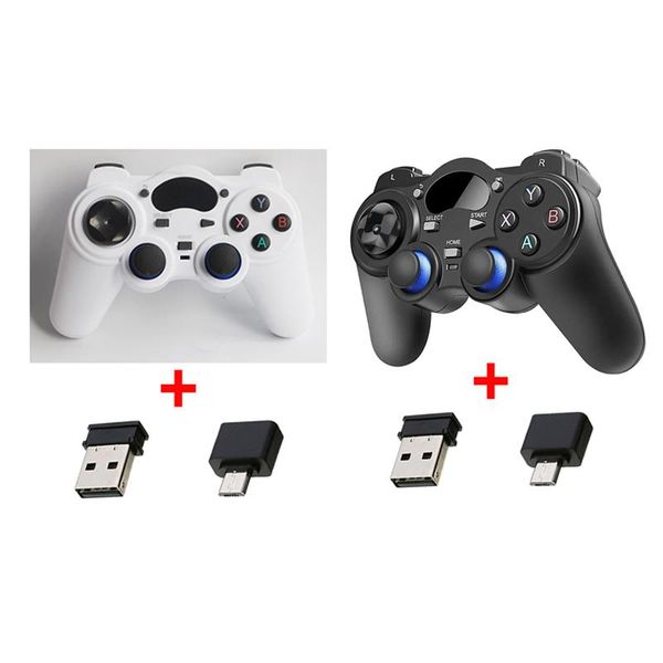 

game controllers & joysticks universal 2.4g wireless controller joystick gamepad with micro usb otg converter adapter for android tv box pc