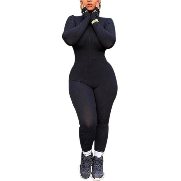 

gym clothing women flexible tracksuit long sleeve zipper jumpsuit pants overall sports fitness female clothes skinny romper, White;black