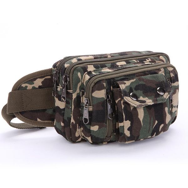 

waist bags boshikang canvas bag portable fanny pack for men women change coin cheat purse belt phone anti-theft hip
