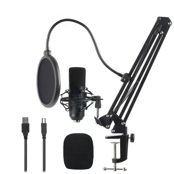 

microphones usb condenser microphone 192khz/24bit professional pc streaming podcast cardioid kit with boom arm mount mic