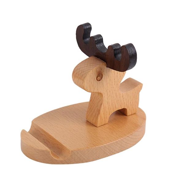 

cell phone mounts & holders wooden holder stand innovative cartoon animal shape desksp99