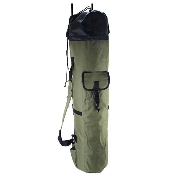 

fishing accessories rectangle cylindrical shape waterproof large capacity accessory organizer reel storage shoulder rod bag wear resistant