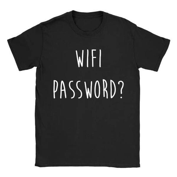 

wifi password mens t-shirt funny geek nerd joke slogan computers present, White;black