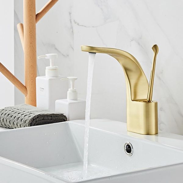 

bathroom sink faucets liuyue basin chrome/gold/black single handle curve type faucet cold water mixer taps torneira