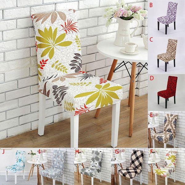 

chair covers 1pcs stretchable spandex dining room wedding banquet seat party decor high elastic soft comfortable protector