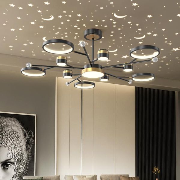 

chandeliers modern led chandelier lighting for living room bedroom lamp gold frame aluminum drop indoor fixture light lustres