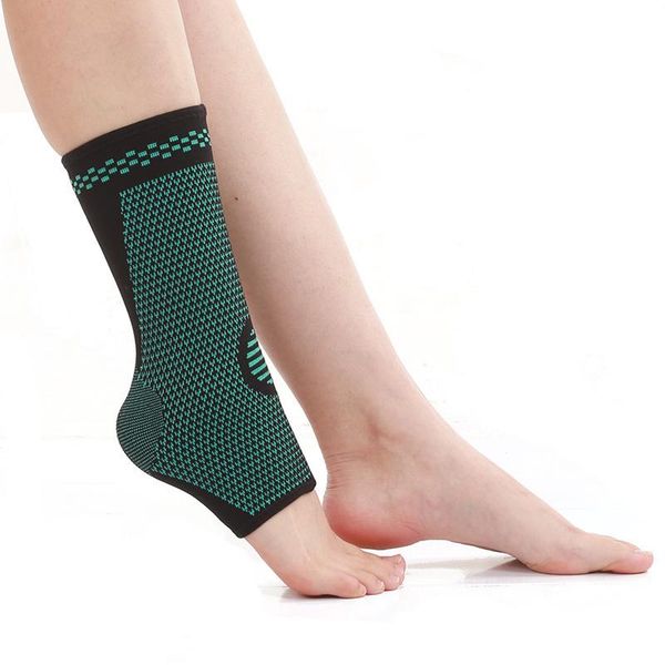 

ankle support sports tobillera deportiva knitted breathable basketball football mountaineering protector brace, Blue;black