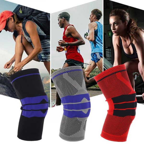 

elbow & knee pads sporting elastic patchwork breathable compression kneepad protect red, black, gray