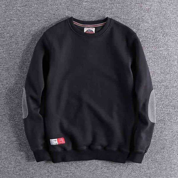 

2019 winter cashmere warm sv stitching young men's original single-necked foreign trade plus size causal shirts sale, Black