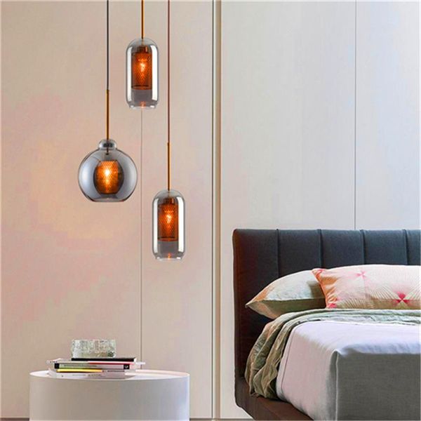 

pendant lamps modern led glass lights for bedroom living room el home decor indoor kitchen fixture hanging lamp