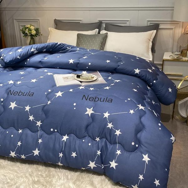 

comforters & sets 2021 winter/autumn comforter star heart deer print quilt polyester geometric keep warm full double king bedclothes home te