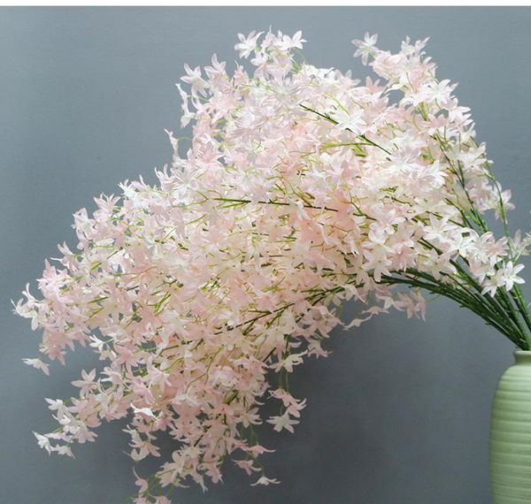 

decorative flowers & wreaths 3 branches for one piece elegant artificial hanging orchids wisteria garland flower home ornament wedding decor