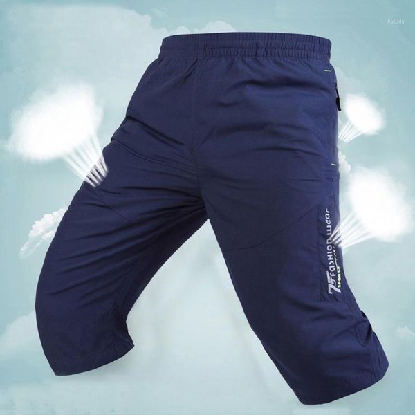 

men's pants 2021 men jogger sweatpants casual harem shorts soft 3/4 trousers fashion brand mens running summer comfy male, Black