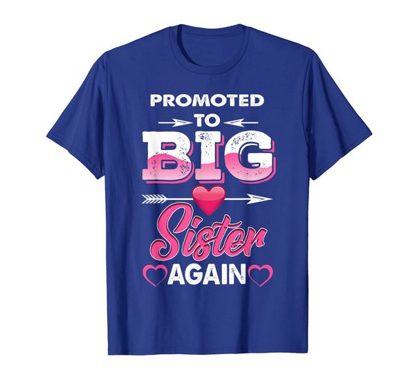 

promoted to big sister again heart and arrow t-shirt, White;black