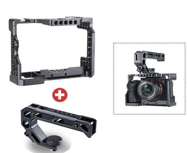 Kamera Kafesi Sony A7III A7R3 A7M3 Standart Arca tarzı Hızlı Yayın Plakası Üst Kolu Kavrama Sony