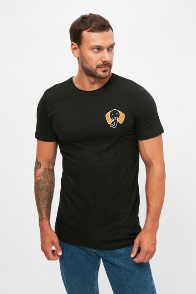 

men's t-shirts trendyol men 's regular fit t-shirt tmnss21ts3681, White;black