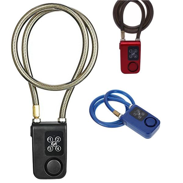 

bike locks y787r lock anti-theft security wireless remote control alarm 4-digit led