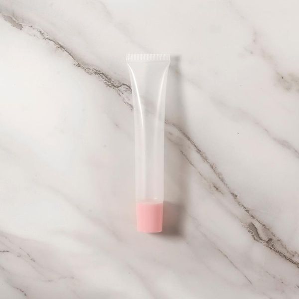 

storage bottles & jars empty 100 pcs cosmetic container packaging print logo pink cap squeeze lipgloss tube