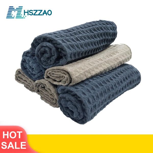 

auto wassen handdoek glas reiniging water drogen microfiber window schoon vegen detailing wafel weave voor keuken bad towel