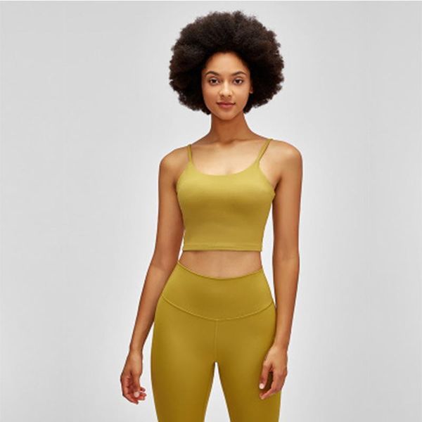 

yoga outfits removable chest pad camisole slim belt beauty back training fitness half clothes, White;red