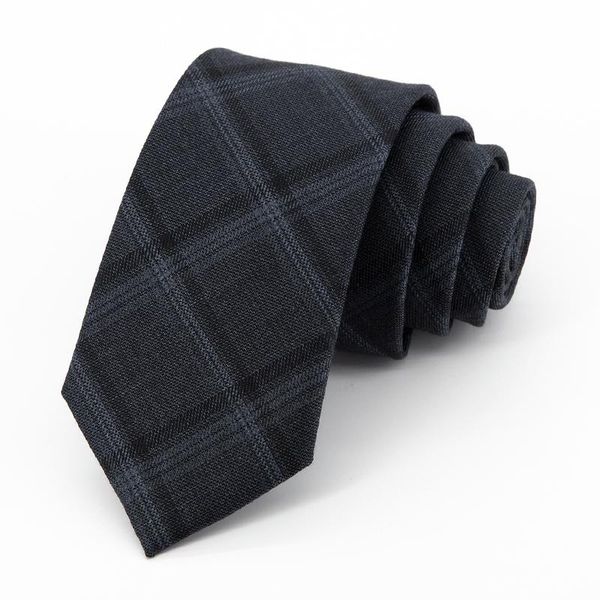 

bow ties brand designer 7cm plaid british style for men silk polyester business dress necktie party wedding gift box, Black;gray