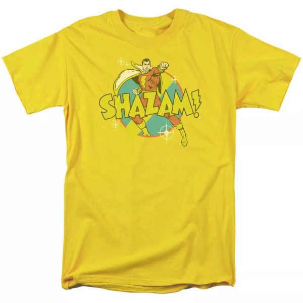 

shazam power bolt "yellow" color t-shirt dc comics sizes s-3x new, White;black