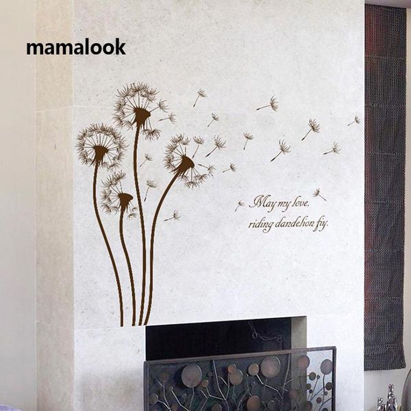 

romantic dandelion wall sticker home decoration for kids room diy living sofa background mural art decals poster stickers