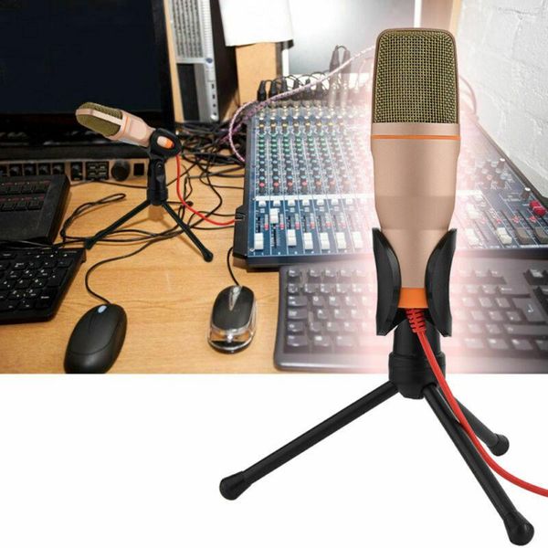 

sf-666 condenser sound microphone stand holder pc lapphones wired deskhandheld microphones