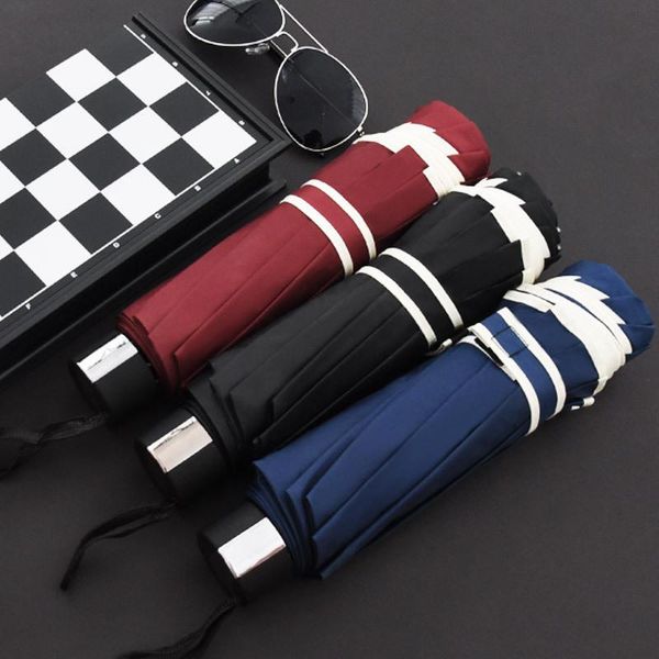 

umbrellas oversized reinforced big umbrella rain women 3folding wind resistant large men family travel business car