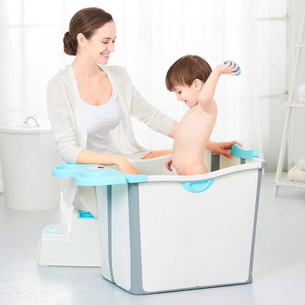 

bathing tubs & seats baby foldable bathtub can sit, lie, swim and increase