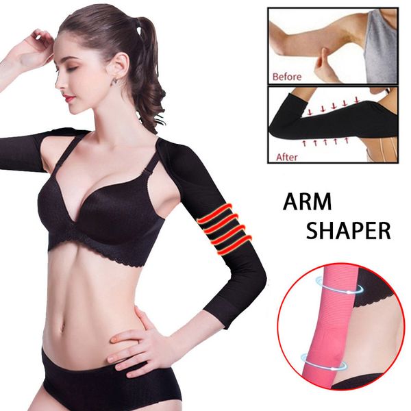 Frauen Arm Schlanker Shaper Korrekte Rückenhaltung Buckel Verhindern Gürtel Shapewear Damen Feste Unterwäsche Langarm