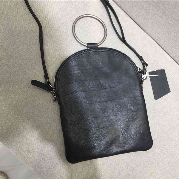 

korean leisure fashion simple messenger bag handmade handbag leather cowhide women's single shoulder bag
