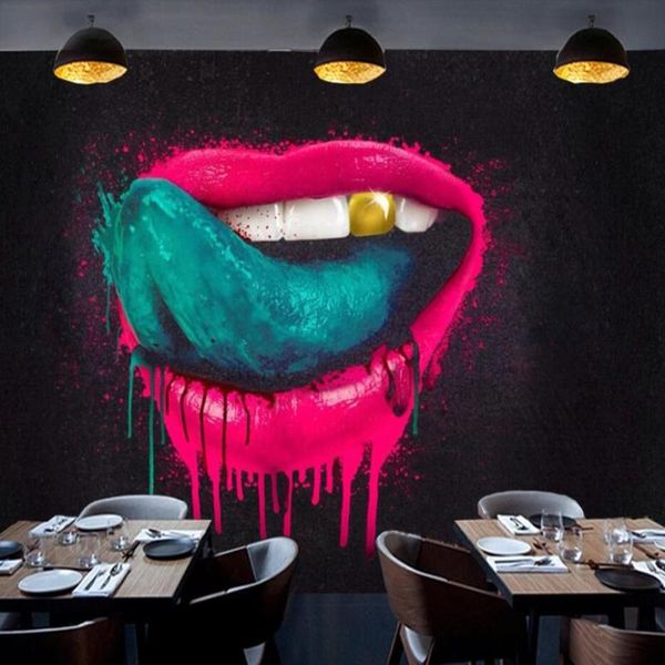 

wallpapers milofi manufacturers custom graffiti gold teeth mouthpiece wallpaper mural