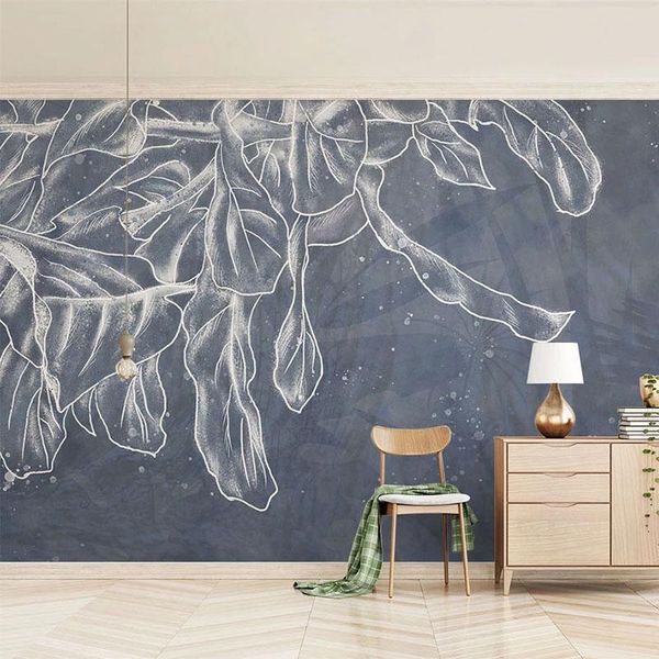 

wallpapers custom po wallpaper 3d abstract leaf art murals living room tv sofa study bedroom home decor wall painting papel de parede
